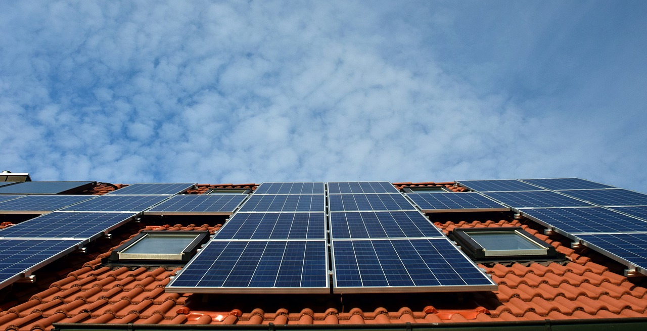 solar panels on adobe roof